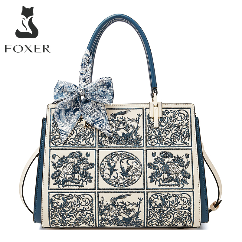 Women Bags 2026 Trends - FOXER Split Leather 2026 New Large