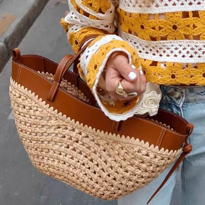 Luxury Raffia Straw Tote Bag,F - Women'S Raffia Bags review and price