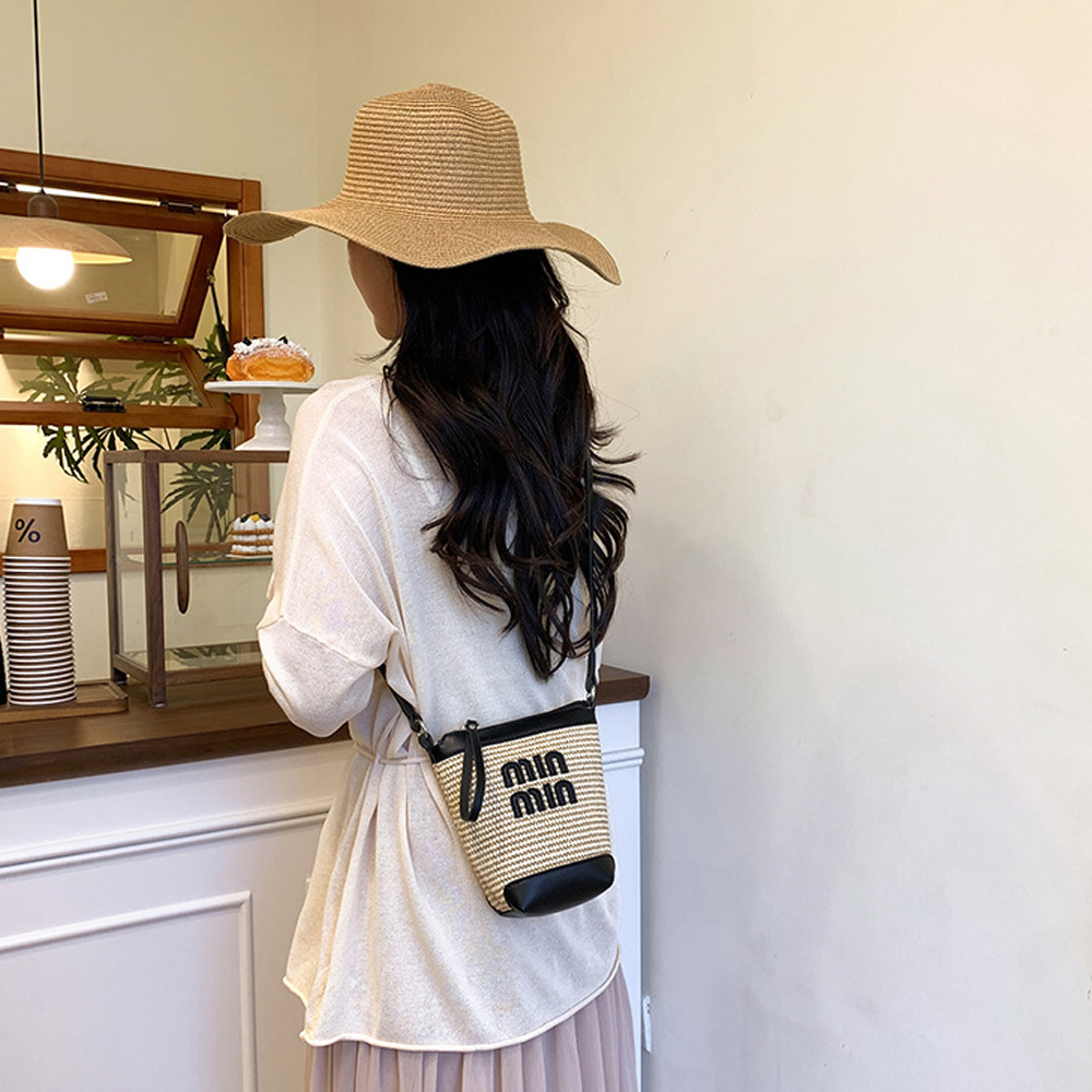 Fashion Contrasting Color Wove - Women Bags 2026 Trends review and price