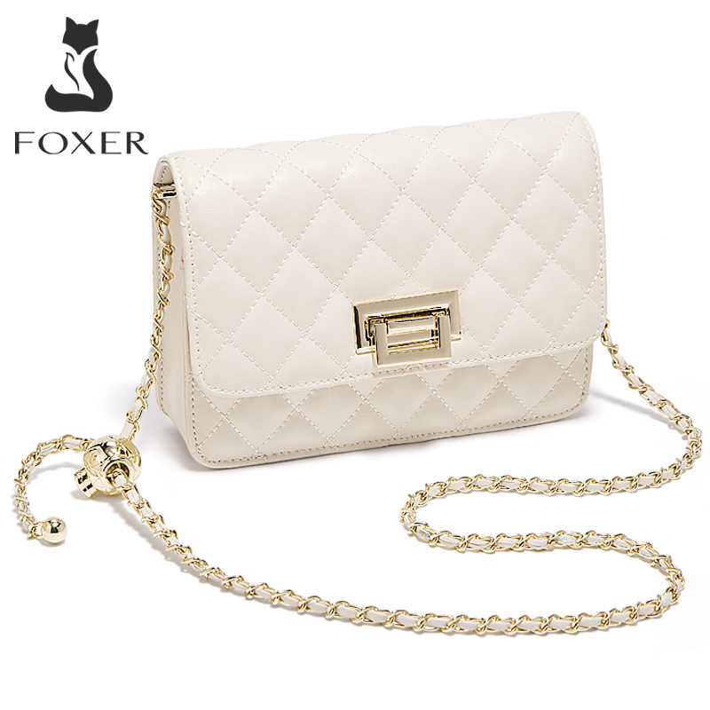 FOXER 2026 Women White Quilted - Women Bags 2026 Trends review and price