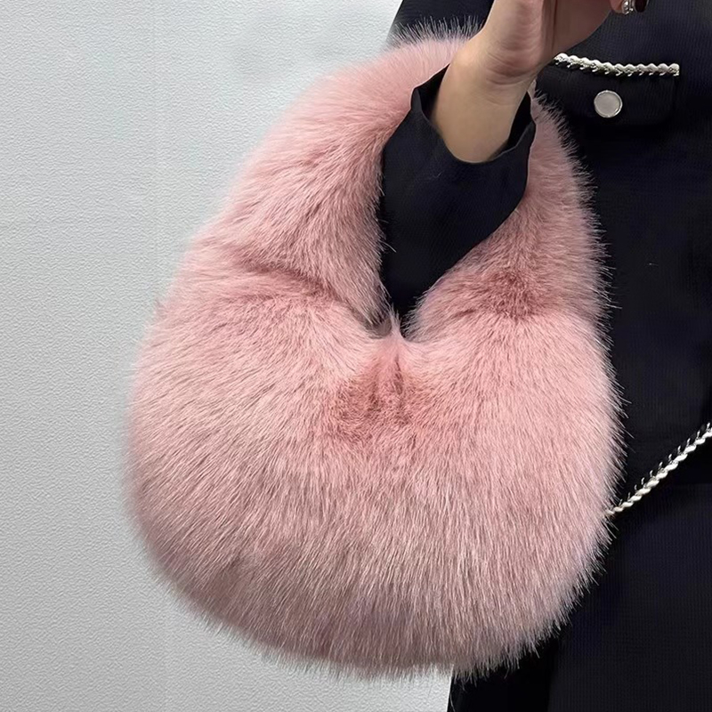 Fashion Soft Plush Half Moon B - Women Bags On Sale review and price