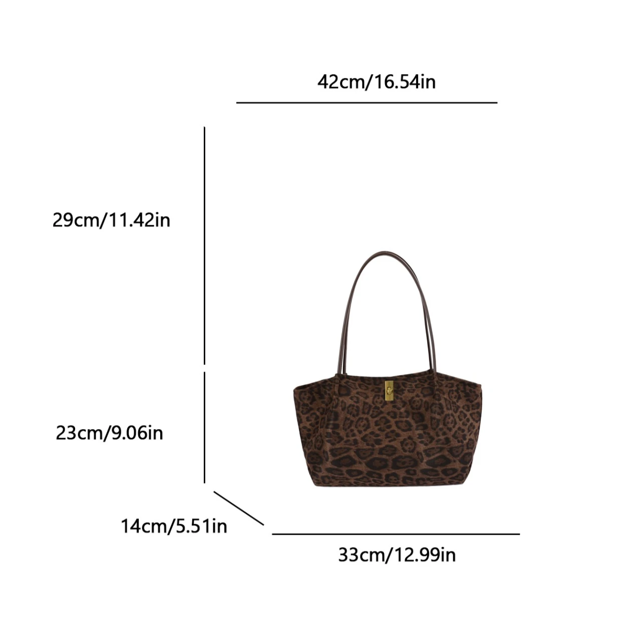 Retro Leopard Print Suede Tote - Women'S Bags Handbags review and price